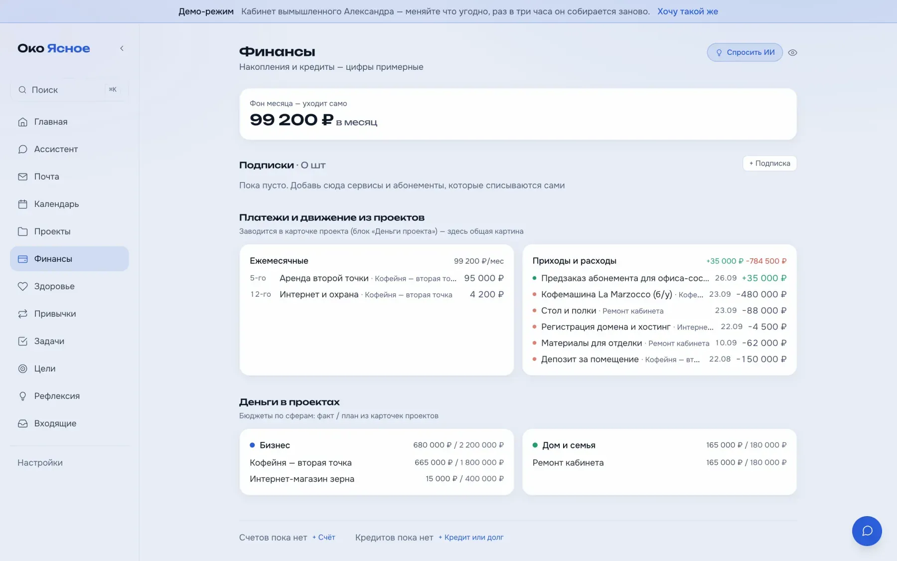 Финансы — платежи, приходы и расходы, деньги в проектах