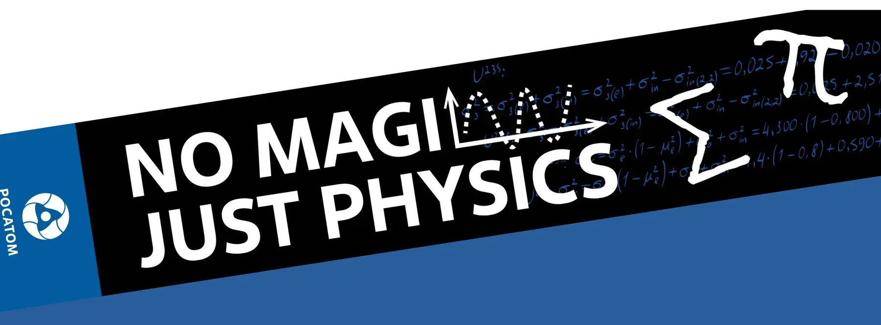 Шарф с надписью «No magic, just physics»